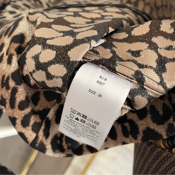 Ganni leopard print mini dress - Picture 3 of 13